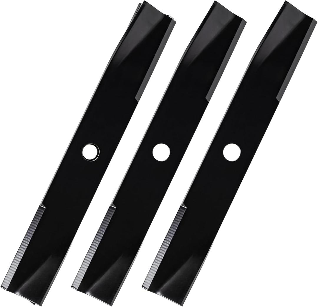 106077 Mower Blades Compatible with Toro Wheel Horse 42" Deck, 106636 Mulching Blades Fit for to ro 300 Series, XT Series, LT-1642, Replace for 106077-03, 350-116, 3 Pack