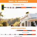 12FT Car Wash Brush with Long Handle Telescoping Extension Pole