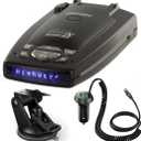 Crossery Escort Passport 9500iX Radar Detector Black Bundle: Comes with Dual-USB Car Charger Power Cord & Suction Cup Mount - Long-Range Radar Detector with Fewer False Alerts & Voice Alerts