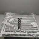 Babelio 71" Extra Wide Baby Gate, 30" Tall Auto Close Dog Fence for Stairs Kitchen Doorways Fireplace, Hardware Mounted Pet Gate Indoor, Foldable 3 Metal Panels, White