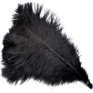 Sowder 5pcs Ostrich Feathers 16-18inch(40-45cm) Home Wedding Decoration(Black)