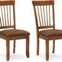 Ashley Signature Design D199-01 2-Piece Dining Chair, Light Brown