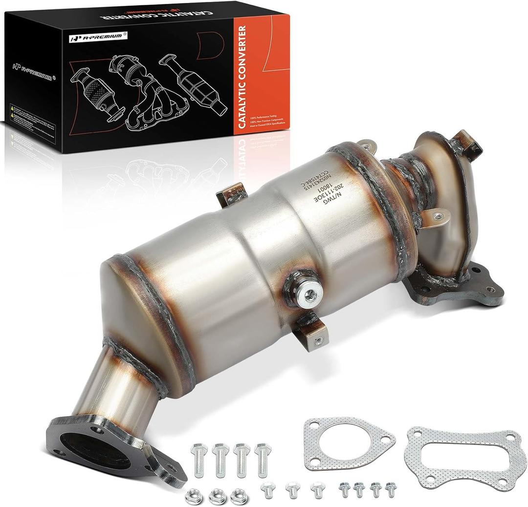 A-Premium Front Catalytic Converter with Gasket Kit Direct-Fit Compatible with Honda Civic 2016 2017 2018 2019 2020 2021, 2.0L, E.P.A. Compliant