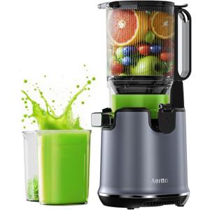 Juicer Machines, Aeitto Cold Press Juicer, Easy to Clean, Professional Juice Extractor Machine,Self Feeding, High Juice Yield