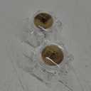 Enhon 1 Pair Bathroom Knobs Replacement, Bathtub Handles Compatible with Delta/Delex/Peerless, Hot and Cold Sink Knobs Replacement Parts in Clear Acrylic, Include Screws