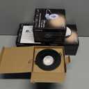 POPANU Canless Recessed Gimbal Downlight - Suitable for 20ft High Ceiling 1200lm 4 Inch 15W LED Rotatable Eyeball Spotlight, 5CCT Dimmable Lights with Junction Box, Anti-Glare, Black 4 Pack