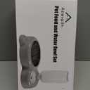 Dog Bowls, Cat Food and Water Bowl Set with Water Dispenser and Stainless Steel Bowl for Cats and Small Dogs - Pink