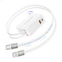 SUPERONE 4-in-1 Retractable Wall Charger with Upgraded 3.3ft Max Retractable Cables-Longest on The Market, PD 35W Fast Charging Phone Charger Wall Plug for iPhone 17/16/15 Series, iPad, Galaxy, Pixel (Base Model (Type-C & Apple Cables))