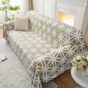 LOMAO Couch Cover Sofa Covers for 3 Cushion Sectional Couch Covers L Shape Couch Cover with Tassel Sofa Protector Washable Reversible Chenille Sofa Slipcover for Pet (1-Khaki,(XLarge71*134))