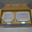 Glass Food Storage Containers with Lids, [18 Piece] Glass Meal Prep Containers, Containers for Food Storage with Lids, BPA Free & Leak Proof (9 Lid & 9 Container) (clear)