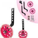 TRAINING WHEELS FLASH MUTE WHEEL BICYCLE STABILISER MOUNTED KIT COMPATIBLE FOR BIKES OF 12 14 16 18 20 INCH 1 PAIR