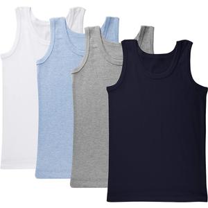Brix Boys’ Undershirt Tank Top – 100% Cotton 4Pack Sleeveless Super Soft Tees. Boys 11/13