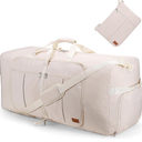 120L Travel Duffle Bag for Men and Women, Urtala 34” Large Duffle Bag for Traveling with Shoe Compartment, Foldable Duffel Bag Water & Tear Resistant (Beige)
