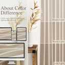 Cream Beige Linen 112 Inch Curtains for Living Room Light Filtering Semi Sheer Curtain Back Tab Modern Farmhouse Decor Elegant Coastal Drapes Floor to Ceiling High Window for Bedroom 52x112, 2 Panels
