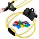 Water Balloon Launcher Slingshot  2-3 Person Game Catapult with 100 Colorful Air Balloons  Water Balloon Slingshot for Long-Distance Launching  Easy to Use T Shirt Launcher for Outdoor Games