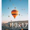 13x17 Picture Frame White for Wall Hanging, Wall Mounting Horizontally or Vertically, 13 x 17 Wall Gallery Poster Photo Frame with Shatter Resistant Plexiglass, White