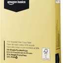 Amazon Basics 30% Recycled Color Copy Paper, 8.5" x 11", 20lb, Pastel Canary, 500 Sheets