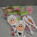 Fun Express Wooden Farm Animal Paddle Balls (12 Pack) 9"