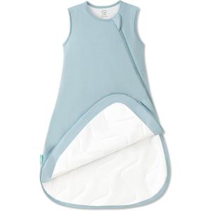 PurComfy Supersoft Sleep Sack 1.0 TOG, Premium Bamboo Viscose Baby Sleeping Bag 2-Way Zipper Sleep Sack Baby Wearable Blanket (Slate)