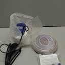 Pool Cover Pump with Lights, Above Ground Sump Pump Submersible, Sump Pumps for Pool Draining, Water Removal Pumps with 16ft Drainage Hose & 25 ft Extra Long Power Cord,850 GPH,4 Adapters-Light Blue