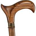 Asterom Walking Cane - Handmade, Ergonomic, Wooden - Canes for Men & Women - Walking Sticks for Seniors, Unique, Wood - FSA/HSA Eligible (33" (for height 5'2" to 5'4"), #2 Caramel)
