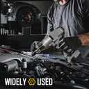 5 x BOEN 1/2" Drive Deep Impact Socket,3/8 Inch Premium Socket,SAE,6 Point,Cr-V Steel with Laser Marking - Strong and Durable (9.5 mm)