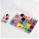 Generic Frosted Long Coffin Nail Press on Nails Acrylic Nails Soak Off Nail Tips Full Cover False Nail Tips Fake Nails Artificial Nails Nail 576 pcs 24 Color