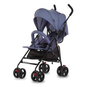 Dream On Me Vista Moonwalk Baby Stroller, Lightweight Travel Umbrella Stroller with Compact Fold, Smooth Ride Wheels, Multi-Position Recline, Spacious Storage Basket with Cup Holder, Blue