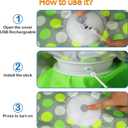 Interactive Cat Toys Rechargeable,Moving Concealed Feathers,Real Mouse Squeaky,Touch Activated Cat Kitten Toy Exercise Toys for Indoor Bored Adult Cats (green)