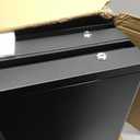 14.17" D Double Under Desk Drawer,Under Desk Pull out Storage Organizer with Lock and Keys,Adjustable Height, Metal Storage Drawer with Slide Extension Mounted Under Flat Wooden Table or Workbench