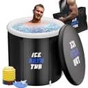 AYJICE Cold Plunge Tub, Ice Bath Tub with Water Chiller, 95 Gal Portable Athletes InflatableBath Tubs for Recovery and Cold Water Therapy with Carry Bag