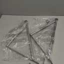 Simple Houseware Over the Door Clothes Hanging Rod, Silver