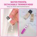 AREYZIN Nose Hiar Trimmer for Women,Ladies Painless Nose Trimmer Women,Eyebrow Facial Ear Hair Trimmer Hair Clippers Professional, Waterproof, Dual-Edge Blade, Purple