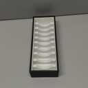 I-MART Black and White Bracelet Organizer Box with 10 Grooves, PU Leather Bracelet Holder and Bangle Organizer Tray, Jewelry Bangle Storage Box for Bracelets, Bangles and Cuffs, Display Holder