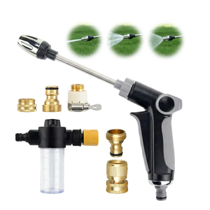 Turn Any Hose into a High Pressure Water Cleaning Jet, 2026 New Heavy Duty Garden Hose Nozzle, Multi Function Lawn & Garden Watering Sprayer, Spray Nozzles for Cleaning Yard Pets Car