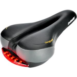 DAWAY Comfortable Men Women Bike Seat - Soft Memory Foam Padded Bicycle Seat, Bike Saddle Replacement with Wide Cushion for Peloton, Mountain & Exercise Bikes, Shock Absorbing, Waterproof, Universal