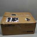 Bakers Rack with Power Outlet, Kitchen Microwave Stand with 10 S-shaped Hooks, 6-Tier Coffee Bar Station, Kitchen Storage Shelf Rack for Spices, Pots, Gray