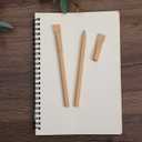 100pcs Paper Pens with Black Ink - Eco-Friendly Recyclable Cardboard Barrel Pens, Bullet Tip 1.0mm for Smooth Writing, Office School Supplies