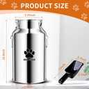 Metal Dog Food Storage Container, 30Lbs Dog Food Storage Tank, Multifunctional Storage Bin with Sealed Lid and Spoon, Pet Food Storage Container for Dogs and Cats, Keeping Fresh and Easy to Clean