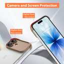 Frameles Phone CaseCompatible with iPhone 17 CaseTPU Minimalist Protective. Brown