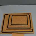 Kikcoin Wood Cutting Board Set of 3, Cutting Boards for Kitchen with Holder Dishwasher Safe Non-slip Chopping Board with Juice Groove, Wood Fiber Composite Cutting Boards