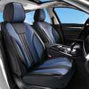 Huidasource Luxury Waterproof Faux Leather Car Seat Covers, Universal Fit for Most Cars, SUVs & Trucks, Airbag Compatible, Easy to Install, Resist Spills, Dirt and Wear for Daily Use, Black