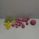 Super Holiday Velvet Christmas Ornaments Set, 35PCS Flocked Shatterproof Assorted Hanging Xmas Tree Ball Decorations, for Home Party Holiday Valentines Day Decor, Burgundy (1.57"-3.14")