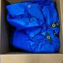 Blue Canvas Tarps Sheet Truck Heavy Duty Waterproof Tarpaulin with Eyelets 0.45mm Thick 3x3m 4x4m 5x5m Ground Sheet Fishing Camping Outdoor Tarpaulin (Size : 1.5x2.7m)