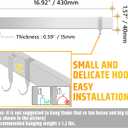 Fridge Applicable 17 Inch Double Sided Magnetic Knife Holder - Stainless Steel Knife Strip With Powerful Magnetic Pull Force - Use as Kitchen Knife Holder, Knife Rack & Tool Holder - Silver
