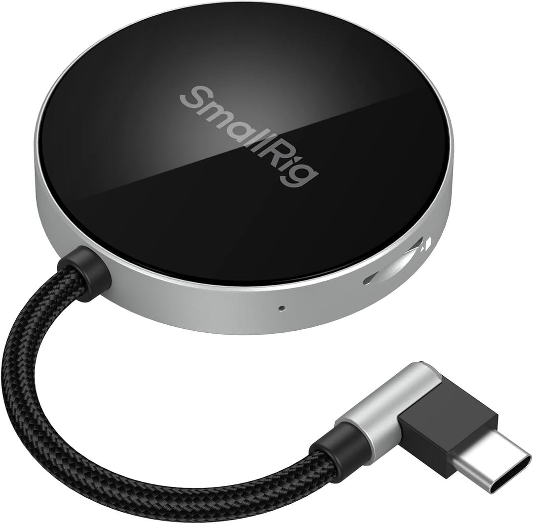 SMALLRIG SD/TF Dual-Slot Card Reader, USB 3.0 104MB/s High-Speed Transfer, Magnetic Adsorption Phone & 90 Angled Connector for iPhone 16/for Samsung/for Huawei, SDXC/TF Card Adapter - 4869