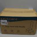 2 Step Stool with Handle for Elderly - Bed Steps for High Beds with Adjustable Handrail &Non-Slip Platform, Holds up to 450 lbs