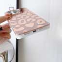 3 x Jmltech Edge Case for iPhone 15 Pro - Shockproof Glitter Bling Slim Soft Silicone Gel Flexible Protective Phone Case (Rose Gold Leopard)