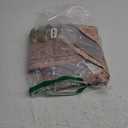 BESTSWEETIE 4ft Area Rug Washable Rugs for Living Room, No Pile Boho Carpet for Entryway Bedroom Dinning Room, Vintage Carpet Print Distressed Non-Slip, 48" Round, Orange Pink Brown Earth Tones