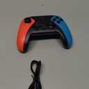 Wireless Switch Controller for Nintendo Switch/Switch 2/Lite/OLED Controller, Switch Controller with a Mouse Touch Feeling on Back Buttons, Extra Switch Pro Controller with Wake-up,Programmable, Turbo Function (Red+Blue)